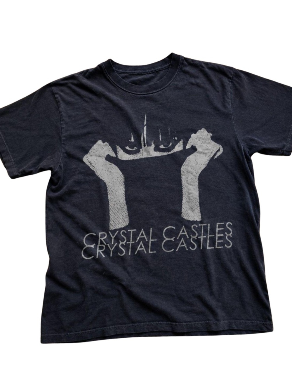 Gildan Black Crystal Castles Graphic Tee